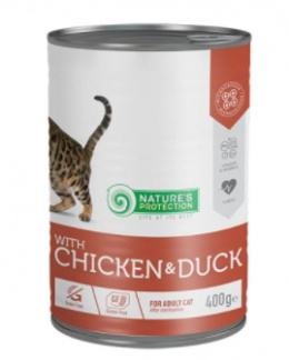 Nature's Protection Sterilised Adult Cat Chicken & Duck 400g