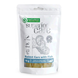Nature's Protection Superior Care Snacks Rabbit Ears with Fish 75g