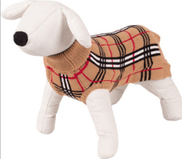 Sweterek dla psa Happet beż krata XL-40cm