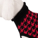 Sweterek dla psa Happet czerwono-czarny 30cm